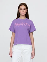 Purple Rain Relaxed Graphic T-Shirt