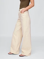 High Rise Stride Wide-Leg Jeans
