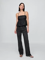 Poplin Bubble Top