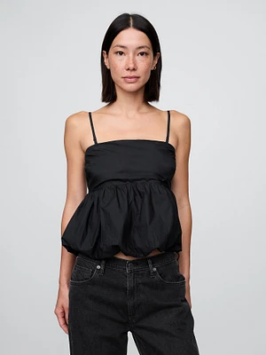 Poplin Bubble Top