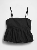 Poplin Bubble Top