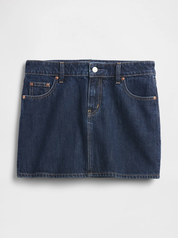 Denim Mini Skirt