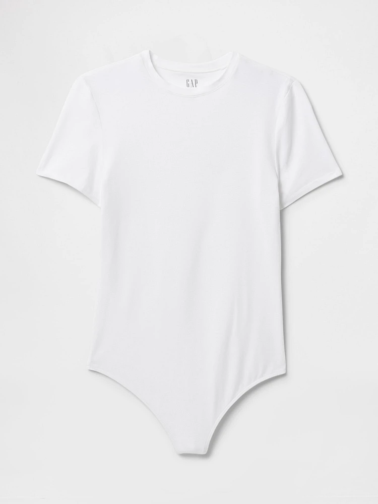 CloseKnit Jersey T-Shirt Thong Bodysuit