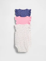 Baby First Favorites Organic Cotton Ruffle Bodysuit