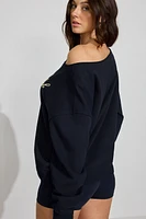 Sweatshirt SoftTerry à épaules dégagées