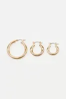 3 Pack Hoop Earrings