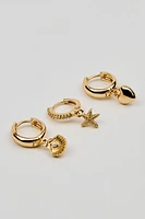 Ensemble de 3 paires de boucles d’oreilles