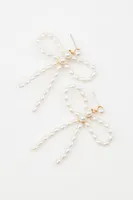 Bow Pearl Earrings
