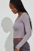Pamela Long Sleeve Scoop Neck Top