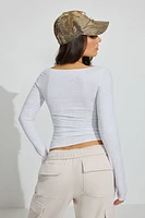 Estelle Long Sleeve Boatneck Top