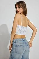 Lace Trim Up Corset