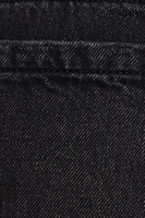 Low Rise Cuffed Denim Shorts