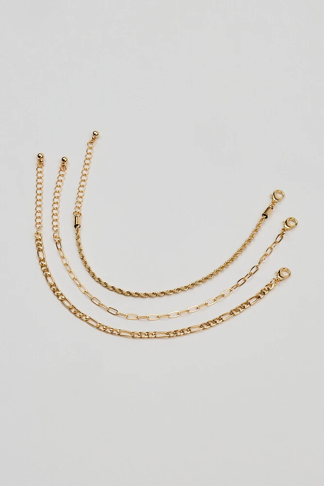 Ensemble de 3 bracelets délicats