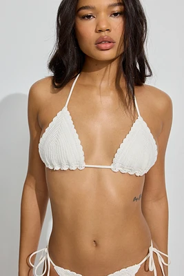 Crochet Triangle Bikini Top