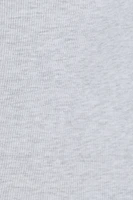 Ribbed Seamed Long Sleeve Crewneck Top