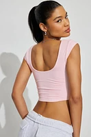 Square Neck Seamless Tee