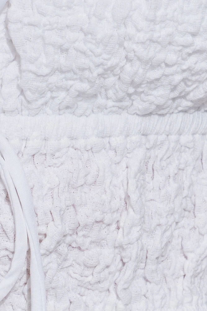 Scrunch Knit Tie Front Cami