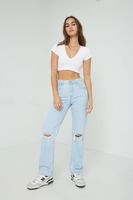 Jean déchiré profil bas de LEVI’S