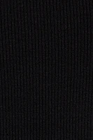 Rib Open Back Halter Dress