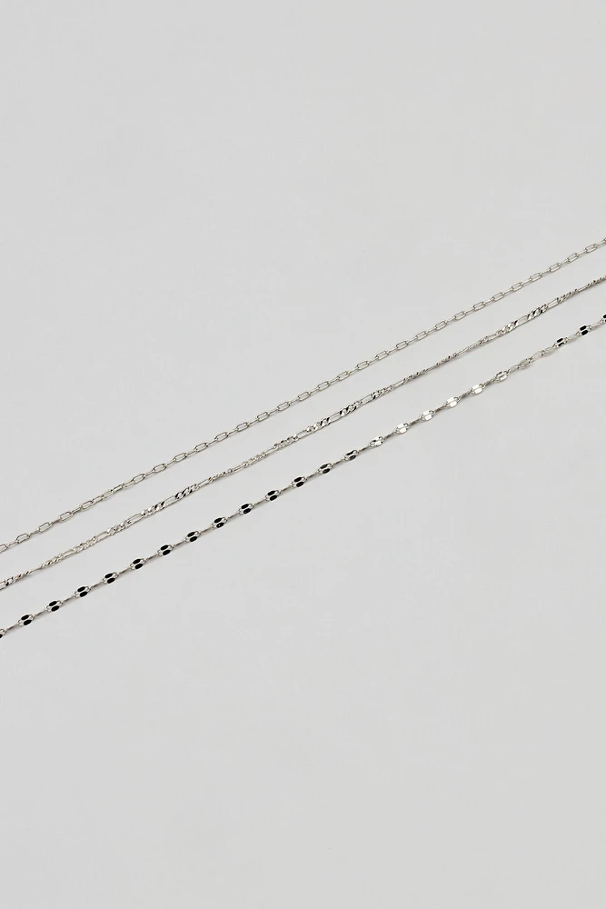 Ensemble de 3 chaînes de ventre délicates