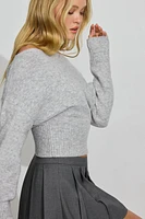 Spongy Off Shoulder Sweater