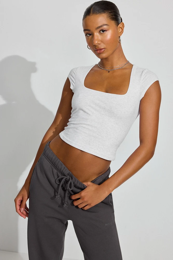 Portia Square Neckline T Shirt
