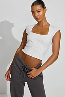 Portia Square Neckline T Shirt