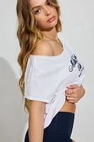 T-shirt à épaules dégagées