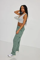 Plunge V-Neck Rib Tank Top
