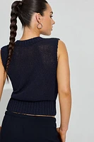 Veste sans manches à col en V