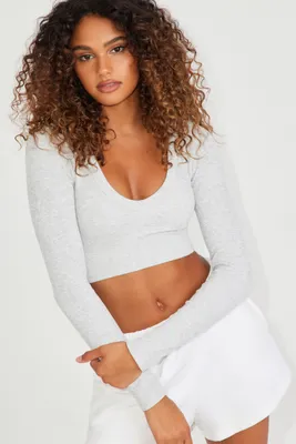 Sonia Seamless Long Sleeve Plunge
