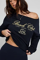Sweatshirt SoftTerry à épaules dégagées
