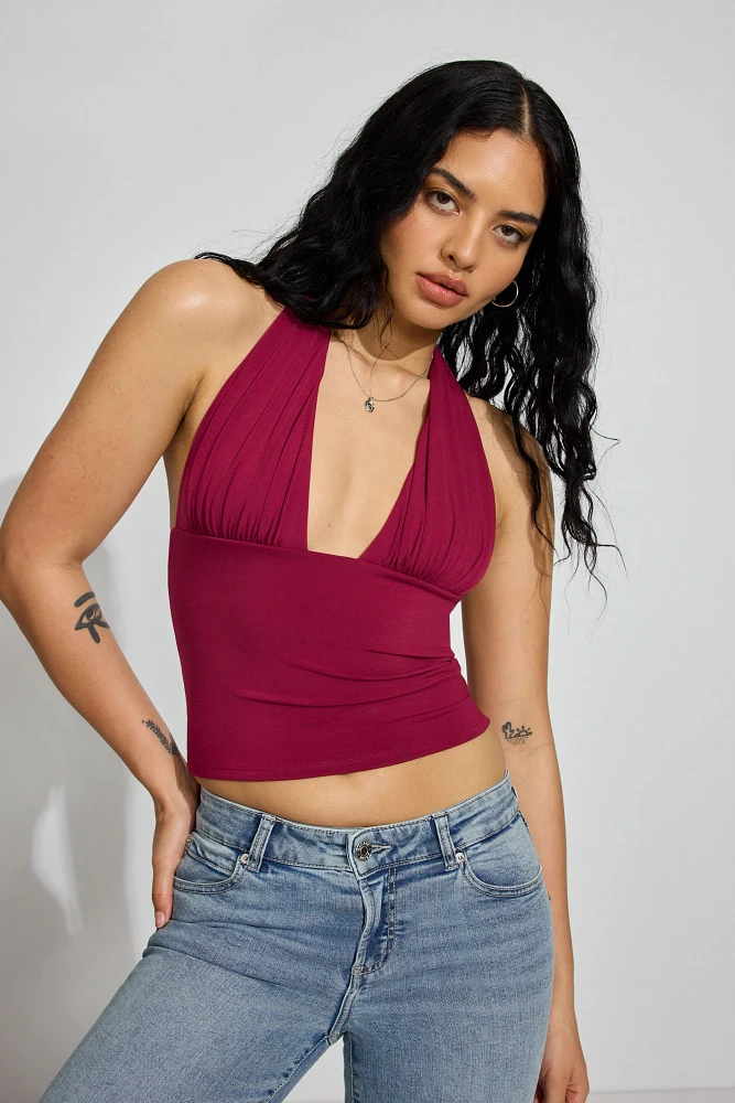 Pixie Plunge Halter Top