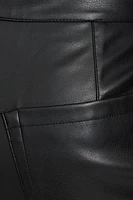 Baggy Faux-Leather Pants
