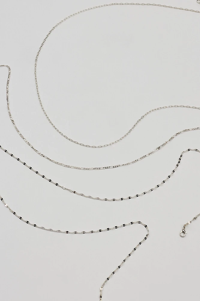 Ensemble de 3 chaînes de ventre délicates