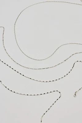 Ensemble de 3 chaînes de ventre délicates