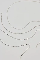 Ensemble de 3 chaînes de ventre délicates