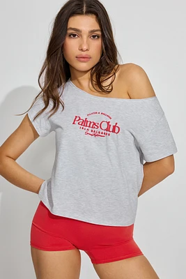 T-shirt à épaules dégagées