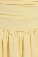 Flirty Hem Tube Romper Dress