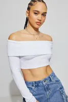 Kayla Foldover Off Shoulder Top