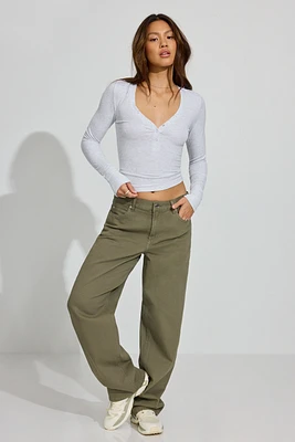 Low Rise Baggy Pants