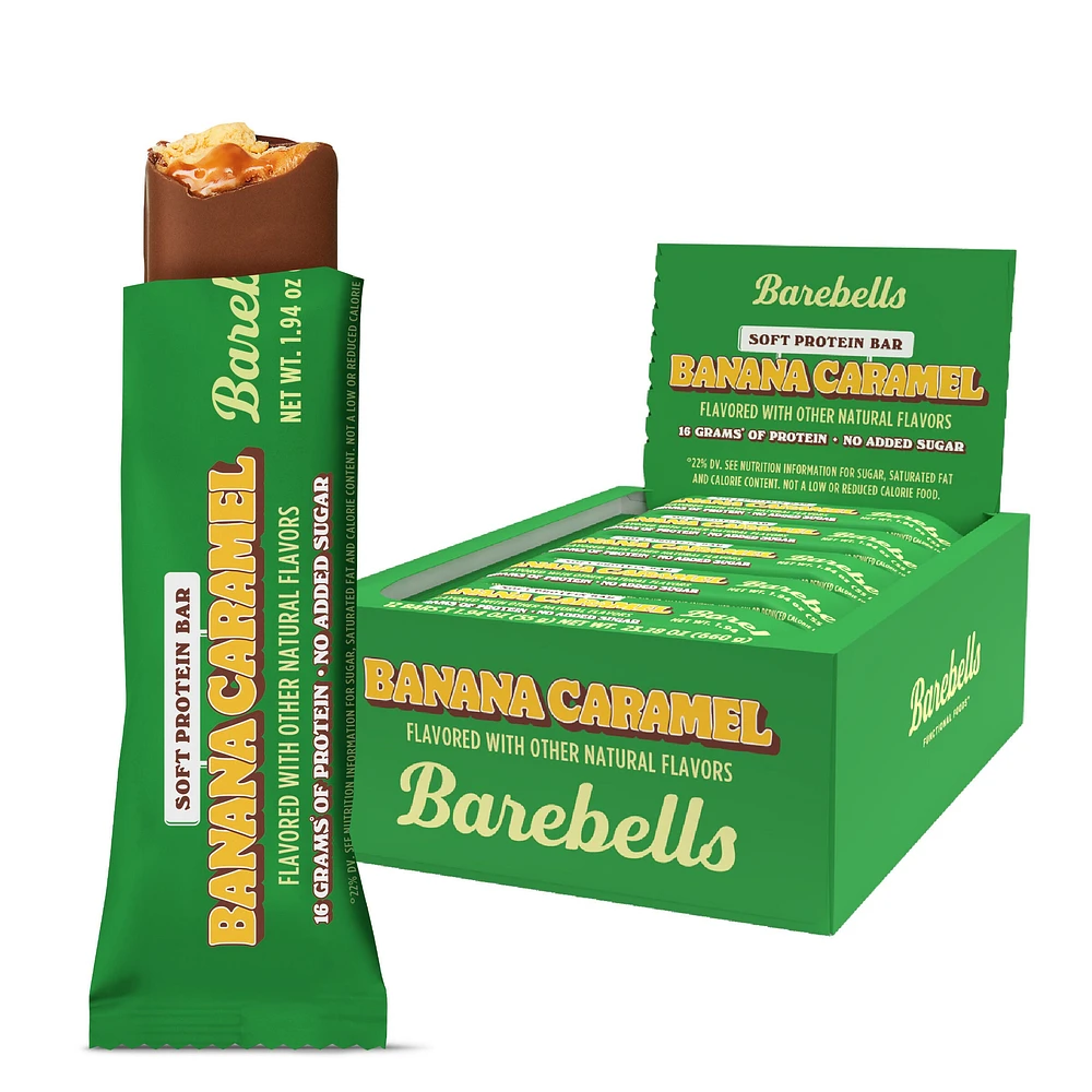 Barebells Soft Protein Bar - Banana Caramel (12 Bars)
