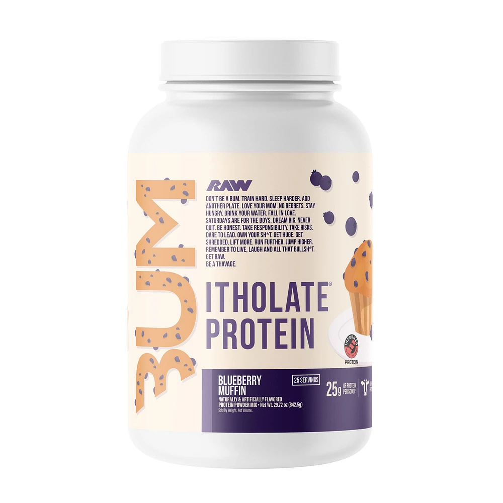 Raw Nutrition Itholate Protein - Blueberry Muffin (25 Servings)