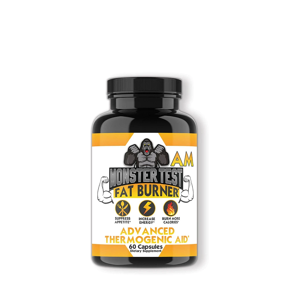 Angry Supplements Monster Test: Am Fat Burner - 60 Capsules (30 Servings)
