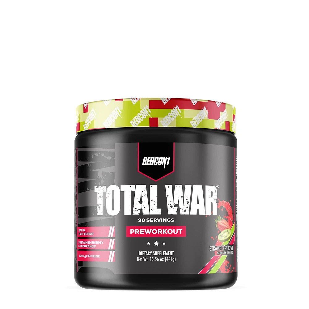 REDCON1 Total War - Pre-Workout Strawberry Kiwi (30 Servings)