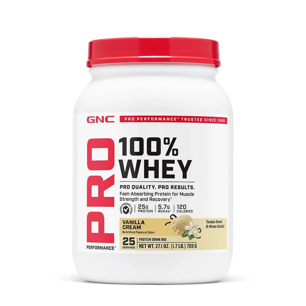 GNC Pro Performance 100% Whey Protein 2.0 Gluten-Free