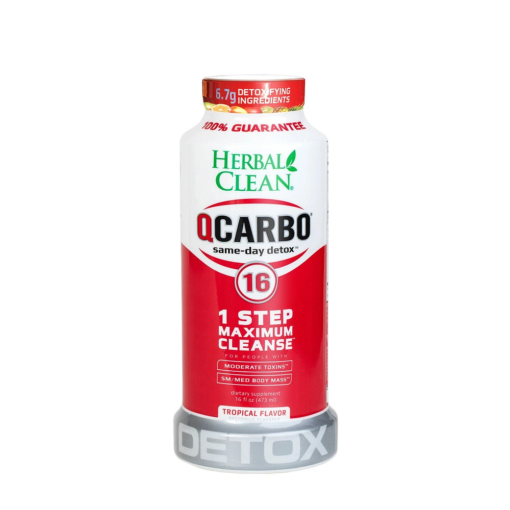 Herbal Clean Qcarbo16 Healthy - Tropical 16 Oz. (1 Serving)