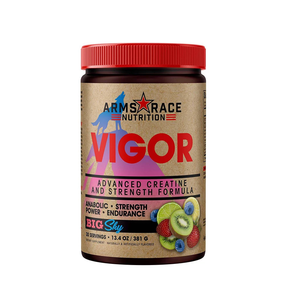 Arms Race Nutrition Vigor Creatine & Strength Formula Healthy - Big Sky (30 Servings)