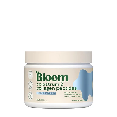 Bloom Colostrum & Collagen Peptides - Unflavored (25 Servings)