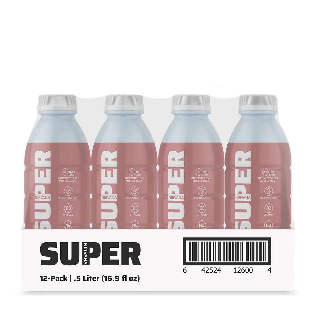 Super Water - Strawberry Lemonade 16.9 Fl Oz (12 Bottles)